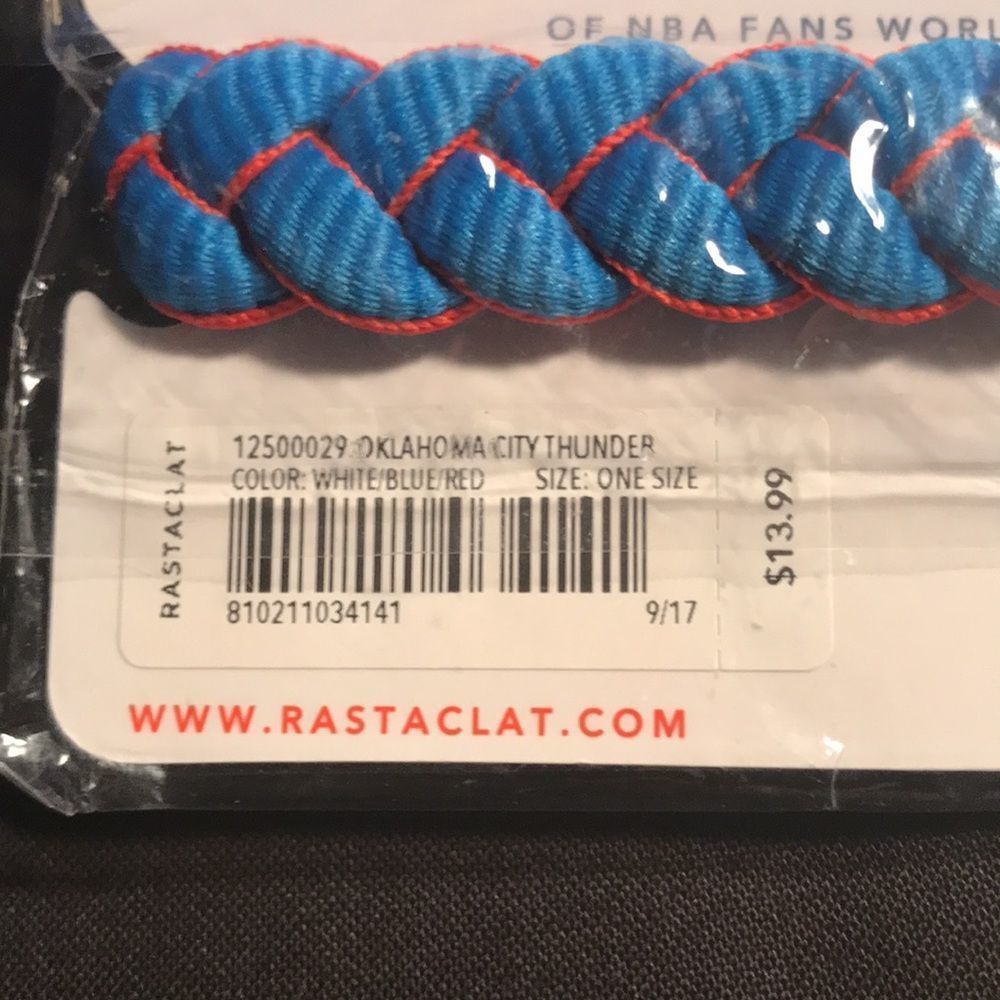 LAST ONE! NBA Thunder OKC Rastaclat BNIP NBA LAB - Picture 4 of 5